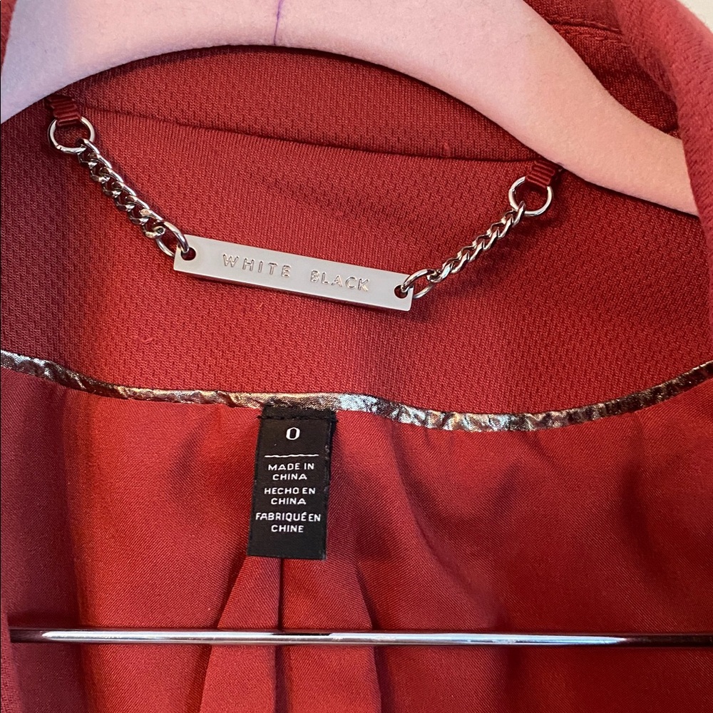 WHBM rust colored stretch blazer - image 2